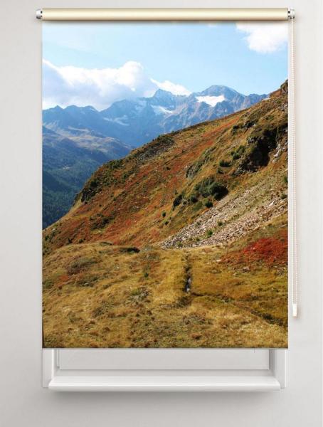 Rollo Farbenherbst in den Bergen, Rollo, Motivrollo, Rollo mit Druck, Fotorollo, bedrucktes Rollo, Fensterrollo,verdunkelndes Rollo, Sonnenschutz Rollo